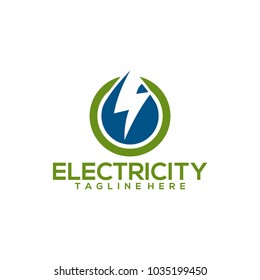 Electricity Logo Design Stock Vector (Royalty Free) 1035199450 ...