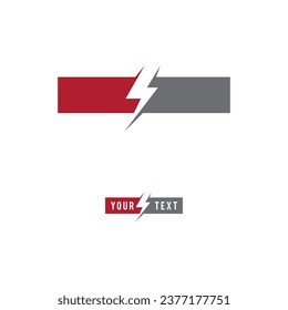 Design des elektrischen Logos, einfach