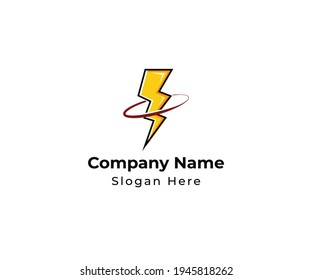 Electricity Logo Design Vector Symbol Company Stock Vector (Royalty ...