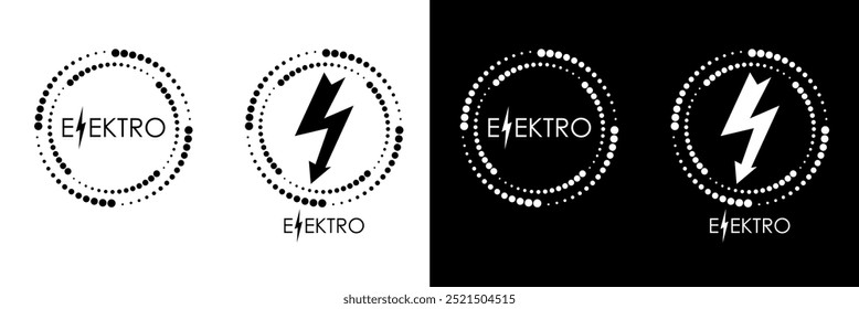 Electricity logo, Electric logo design template