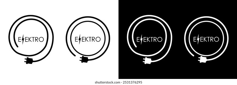 Electricity logo, Electric logo design template