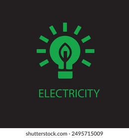 Elektrisches Logo, elektrischer Icon-Vektor 