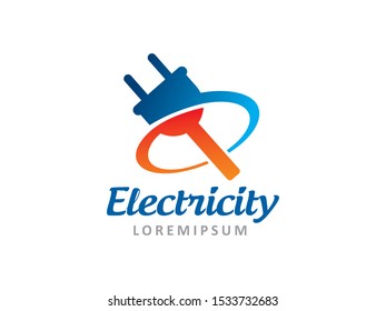 Electricity logo symbol or icon template