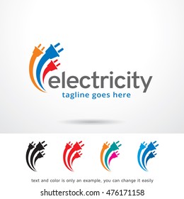 Electricity Logo Template Design Vector