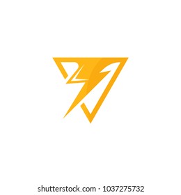 Electricity logo vector abstract