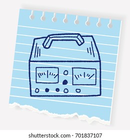 electricity measurer doodle
