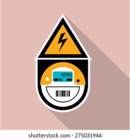 Electricity Meter. Digital. 