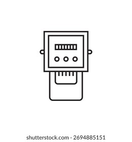 electricity meter icon illustration element design