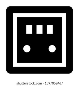 electricity meter icon isolated sign symbol vector illustration - high quality black style vector icons
