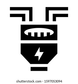 electricity meter icon isolated sign symbol vector illustration - high quality black style vector icons
