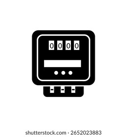 electricity meter icon isolated sign, trendy style illustration for web and app..eps