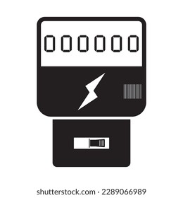 electricity meter icon vector illustration symbol design