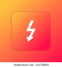 Electricity orange bright app ui/ux Icon / Logo design