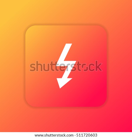 Electricity orange bright app ui/ux Icon / Logo design