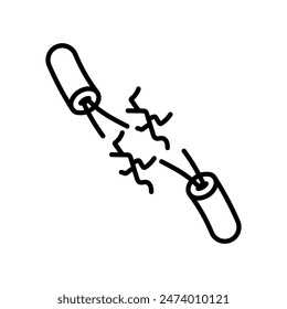 Electricity Outline Icon, Vector illustration