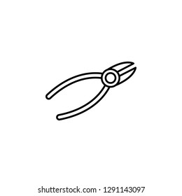 electricity, pliers icon. Element of electricity for mobile concept and web apps illustration