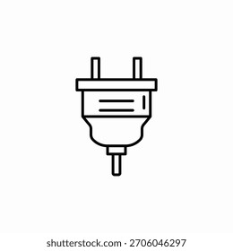 Enchufe de electricidad icono signo Vector