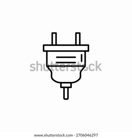 electricity plug icon sign vector