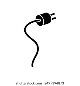 Electricity plug icon vector. Charger illustration sign. Electricity symbol or logo.