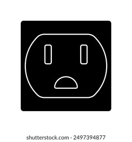 Electricity plug icon vector. Charger illustration sign. Electricity symbol or logo.