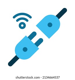 electricity plug internet of things iot smarthome icon