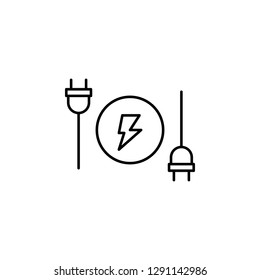 electricity, plugs icon. Element of electricity for mobile concept and web apps illustration