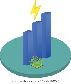 Batería de energía eléctrica Vector