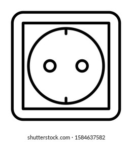 electricity power cable plug icon vector