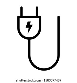electricity power energy plug icon vector