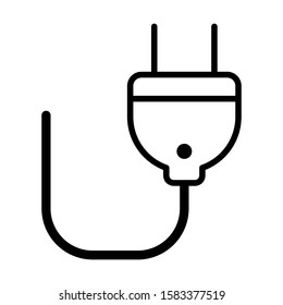 electricity power energy plug icon vector