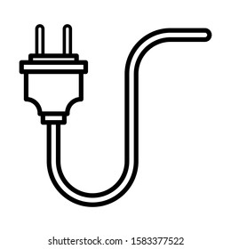 electricity power energy plug icon vector