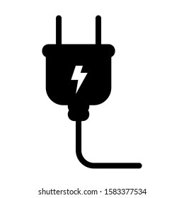 electricity power energy plug icon vector