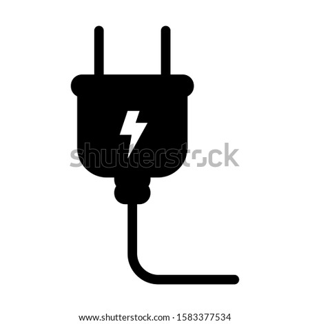 electricity power energy plug icon vector