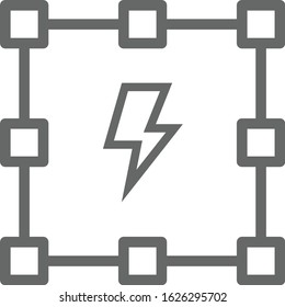 Electricity Or Power Substation Icon 