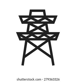 Electricity, power, tower icon vector image. Can also be used for energy and technology. Suitable for web apps, mobile apps and print media.