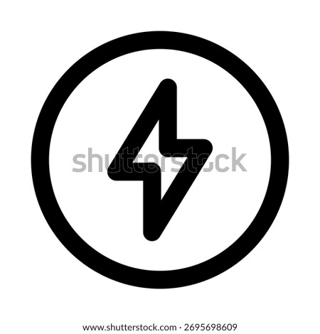 Electricity, Power, Volt Icon representing electrical energy, voltage, and power systems