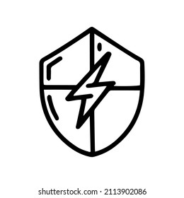 Stromschutzlinie, Vektorsymbol