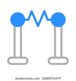 Electricity Pulse Icon Abstract Concept Design