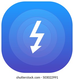 Electricity Purple - blue circular UI/UX App Icon / Logo Design