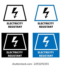 Elektrisches, widerstandsfähiges Vektor-Informationszeichen horizontal