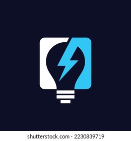 logotipo de restricciones de electricidad, diseño de logotipo de electricidad