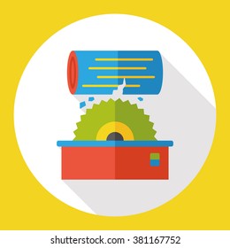 electricity saws flat icon
