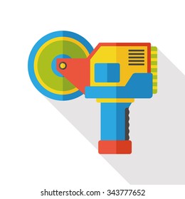 electricity saws tool flat icon