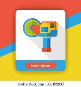 electricity saws tool flat icon