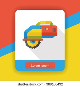 electricity saws tool flat icon