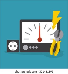 electricity service design, vector illustration eps10 graphic 