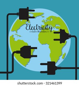 electricity service design, vector illustration eps10 graphic 