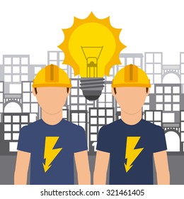 electricity service design, vector illustration eps10 graphic 