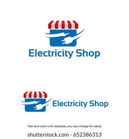 electricity shop logo template designs