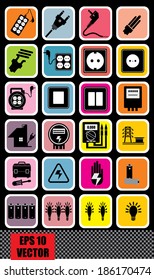 Electricity signs, symbol